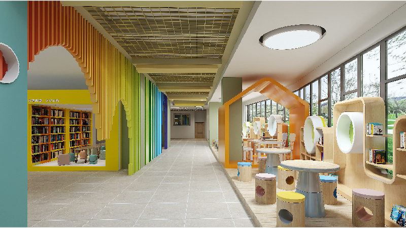 西安校园文化案例之西安市浐灞第八小学图书馆文化建设